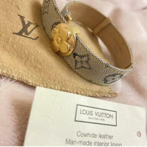 Louis Vuitton Jewelry - Louis Vuitton Monogram Canvas Good Luck Bangle 💚 co,es with LV Box